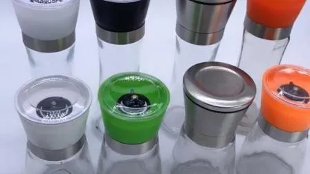 주방용 180ml 크리에이티브 스테인리스 스틸 스파이스 소금 후추 분쇄기