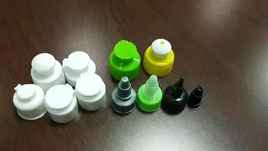PE 폼 개스킷이 있는 24/410 플라스틱 압착 병 뚜껑 28mm 트위스트 탑 캡