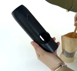 전기 USB 충전식 자동 소금 및 후추 분쇄기 검정색 플라스틱 후추 분쇄기