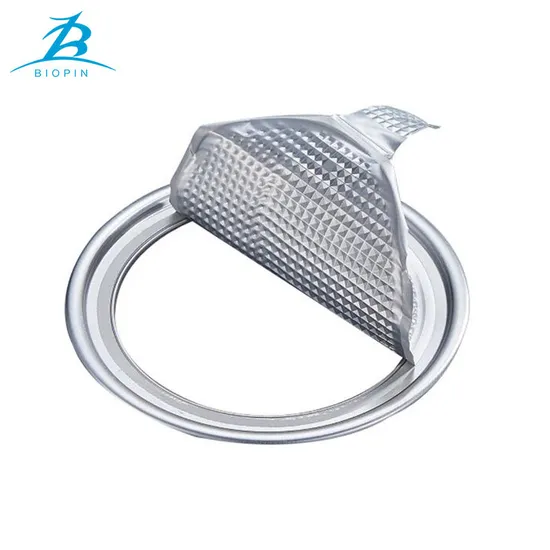 플라스틱 캔 밀봉용 새로운 알루미늄 Eoe 필오프 뚜껑 211#65mm 내경