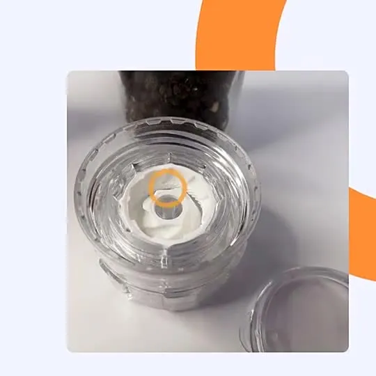 저렴한 가격 도매 100ml 유리 플라스틱 소금 후추 그라인더 세트